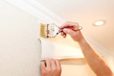 Pose de papier peint à Raray — revêtements muraux et toiles de verre